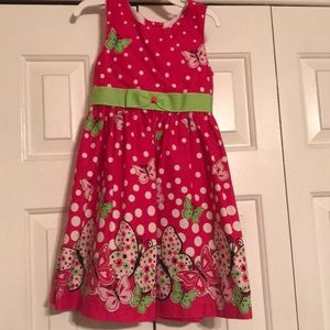 Butterfly print dress
